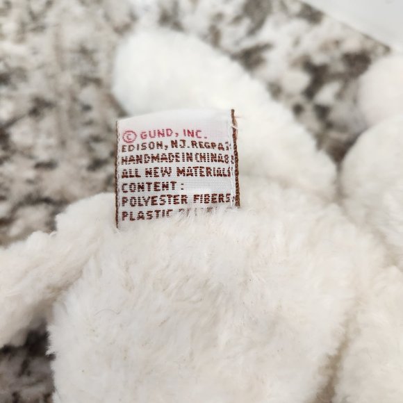 Gund Brie White Mouse Plush Beanbag - Picture 3 of 3